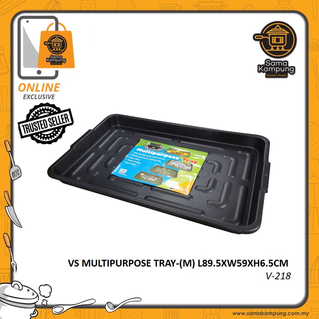 VS MULTIPURPOSE TRAY-(M) L89.5XW59XH6.5CM V-218