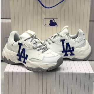 🔥รองเท้าหนัง​ MLB​ ​LA ✅สวยแท้​100​%พร้อมกล่อง+ถุงกระดาษ✅รองเท้าผ้าใบ​ รองเท้าแฟชั่น