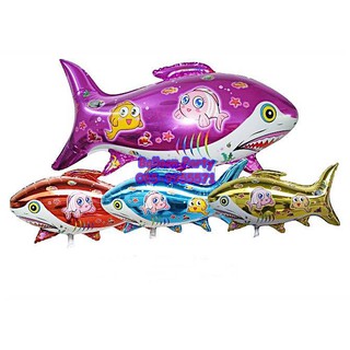 ลูกโป่งการ์ตูนรูป ปลาฉลาม Shark Fish Balloon