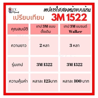 เทปกาวติดวิกผม 3M ยี่ห้อวอล์กเกอร์ ของแท้จากอเมริกา