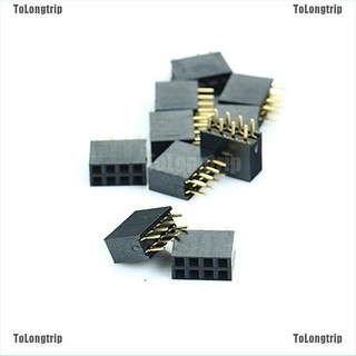 ToLongtrip  รางปลั๊กตัวเมีย แบบแถวคู่ 2X4 Pin 8P 2.54 มม. 10 ชิ้น