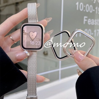 เคสกระจกนิรภัย ป้องกันรอย ลายดาว สําหรับ Apple Watch Series 8 7 6 5 4 3 2 1 45 มม. 41 มม. 42 มม. 38 มม.