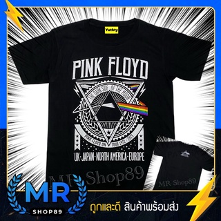 เสื้อวง Pink Floyd เสื้อยืดแฟชั่นวินเทจ90 ไม่มีตะเข็บข้าง ใส่ได้ทั้งชายและหญิง