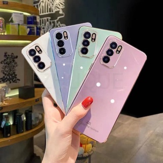 เคส Vivo Y72 5G Y52 Y12S เคส Vivo Y20 Y20S Y20Sg Y50 Y30 S1 V11i เคส Vivo X60PRO Y91C V15 Y12 Y17 Y15 Y20i Y30i V20PRO Y20G Y12S 2021 ขอบตรง 90° ปกป้องกล้อง แฟชั่น เคสโทรศัพท์ 【A】