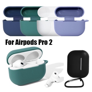 เคสหูฟังบลูทูธไร้สาย ซิลิโคนนุ่ม หลากสี สําหรับ Apple Airpods Pro 2