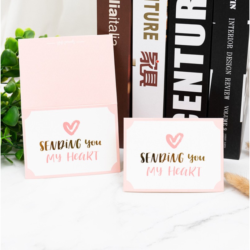 การ์ดอวยพรวันเกิด ลาย Thank You สีบรอนซ์ จํานวน 5 ชิ้น - รูปที่ 6