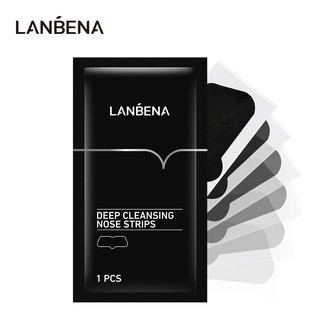 LANBENA มาส์กลอกสิวเสี้ยน ถ่านไม้ไผ่ สำหรับกำจัดสิวเสี้ยนบริเวณจมูก 1 ชิ้น