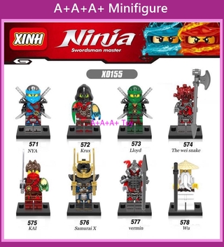  ของเล่นตัวต่อขนาดเล็ก X0155 Ninja Series Nia Cux Lloyd Kayd สําหรับเด็ก