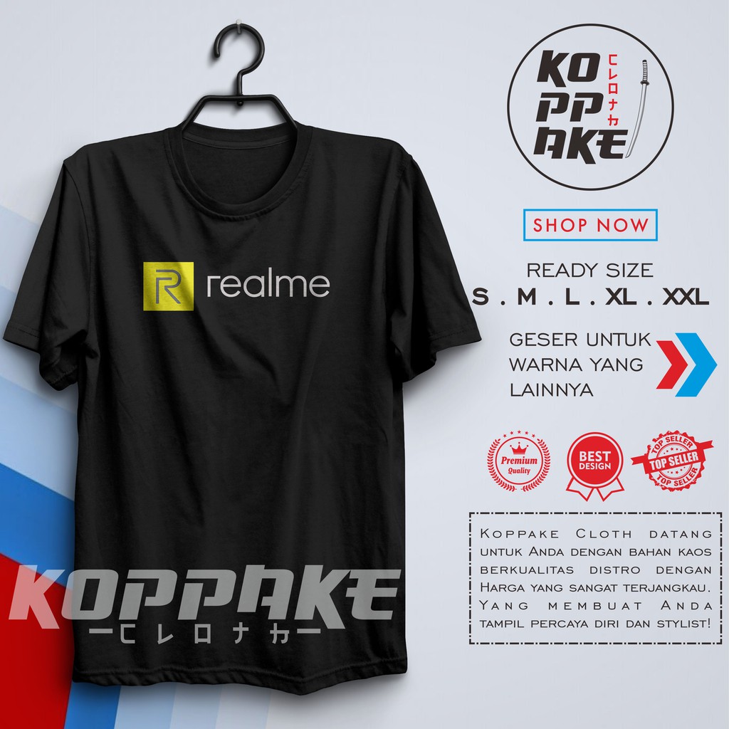 เสื้อยืดสมาร์ทโฟน Realme เสื้อผ้าบริษัท