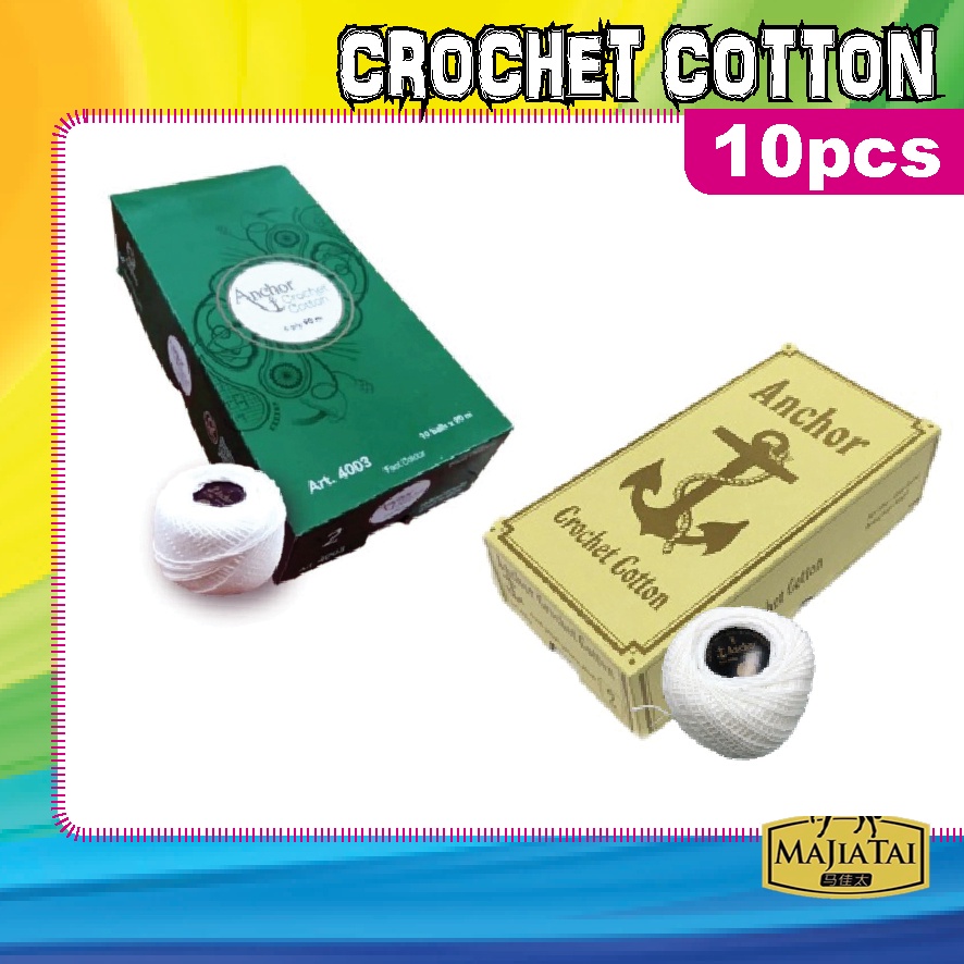 Anchor Crochet Cotton ( 10 ชิ้น ) / Benang Cotton