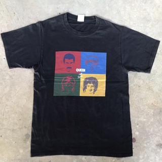 vtg.T-Shirt เสื้อวง QUEEN HOT SPACE MADE IN HONDURAS Sz.S 100% COTTON