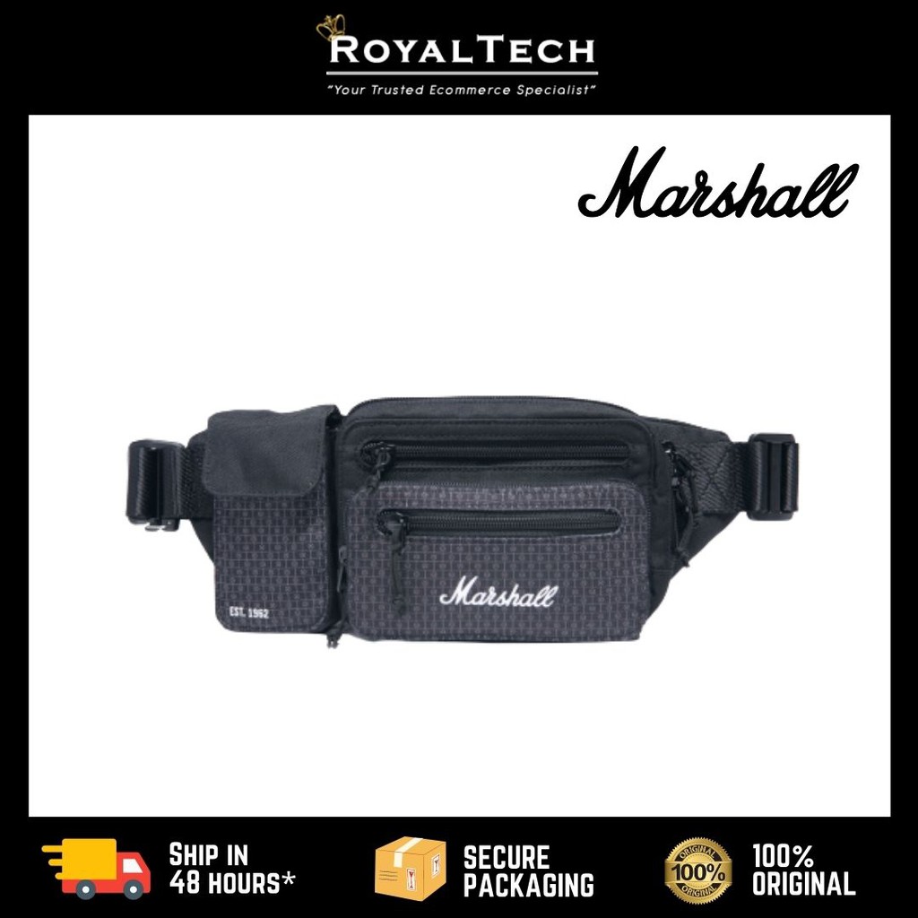 Marshall UNDERGROUND Belt Bag - Black & White - Reseller ที่ได้รับอนุญาต