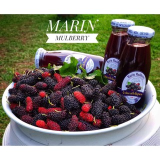 Marin mulberry น้ำมัลเบอร์รี่ (ลูกหม่อน)100% ขนาด 200ml