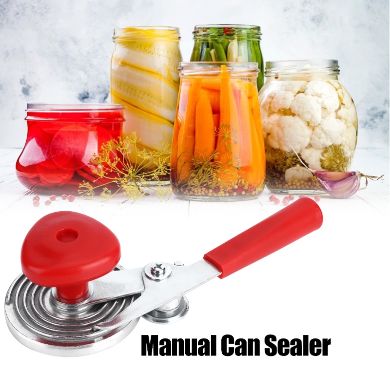Bakewares & Decorations 100 บาท Manual Can Sealer Beader Press Sealing Glass Hand Tool Crimping Seaming Device Machine Home & Living