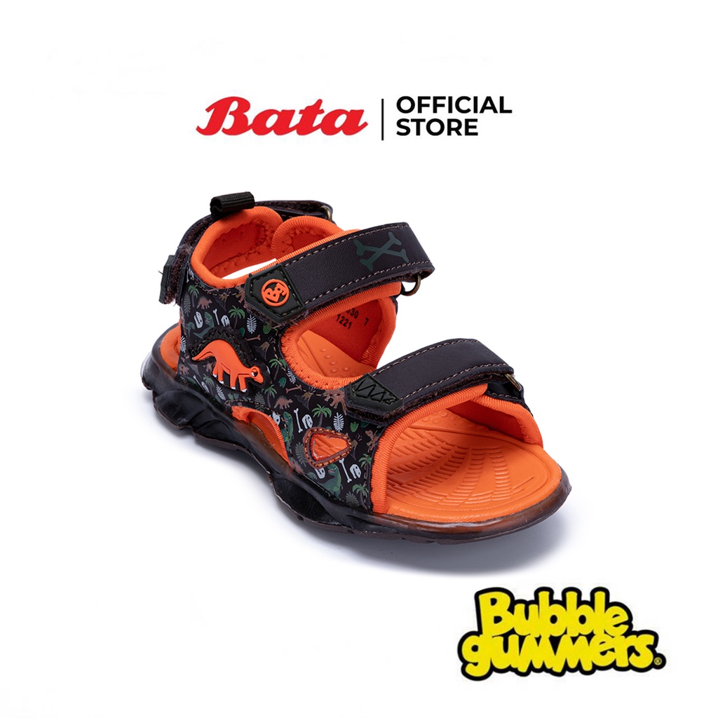 Bata บาจา ยี่ห้อ BubbleGummers รองเท้าแตะรัดส้นเด็ก ใส่ลำลอง มีไฟ LED สำหรับเด็กผู้ชาย รุ่น Unai หลายสี 1612330