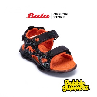 Bata บาจา ยี่ห้อ BubbleGummers รองเท้าแตะรัดส้น รองเท้ารัดส้น รองเท้าลำลอง มีไฟ LED สำหรับเด็กผู้ชาย รุ่น Unai หลายสี 1612330