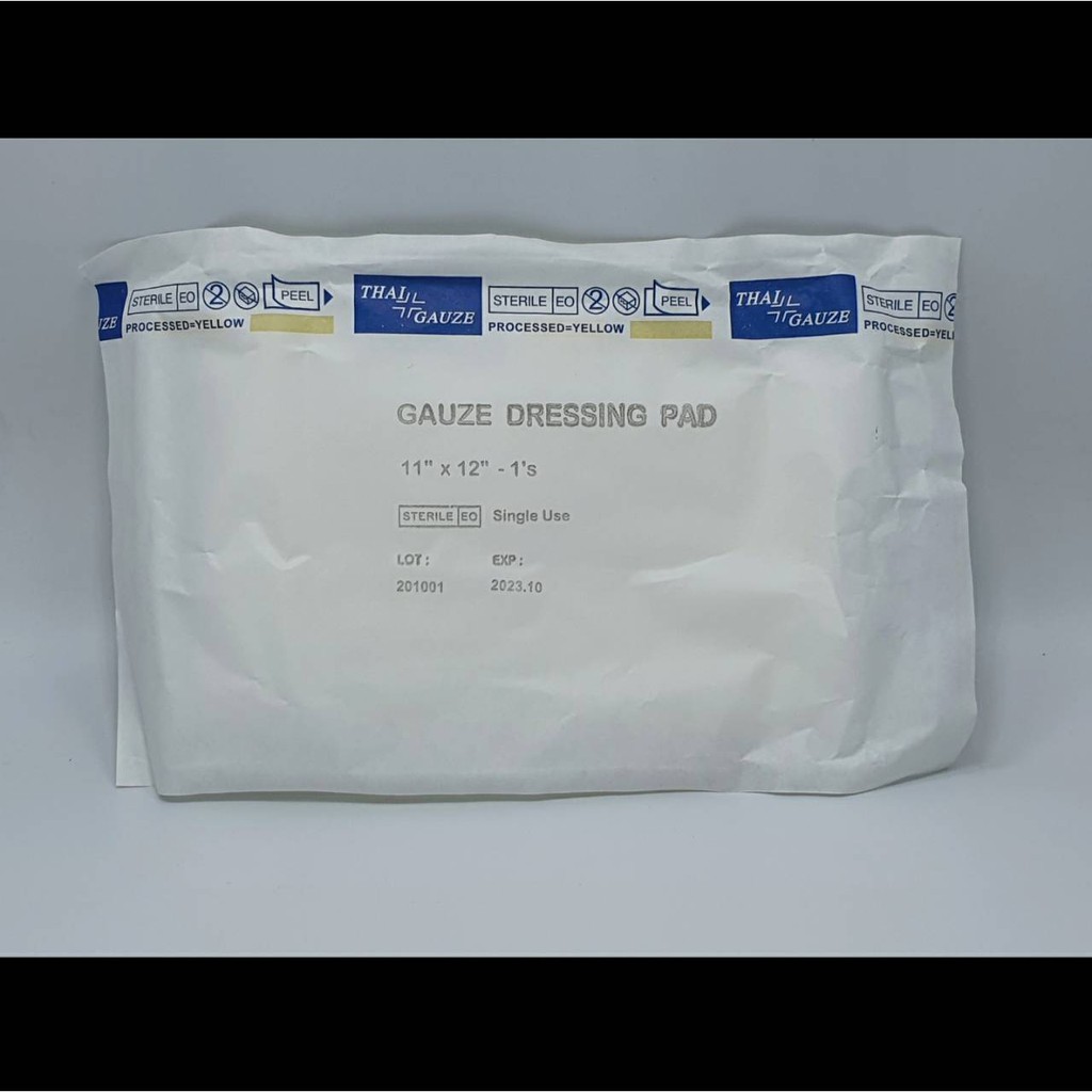 Gauze Dressing Pad 11x12 THAI GAUZE (Sterile) Shopee Thailand