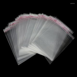 san* 100ps Clear Self Adhesive Lots DIY Jewelry Seal Plastic Bags 8x12cm 3.1"x4.7"