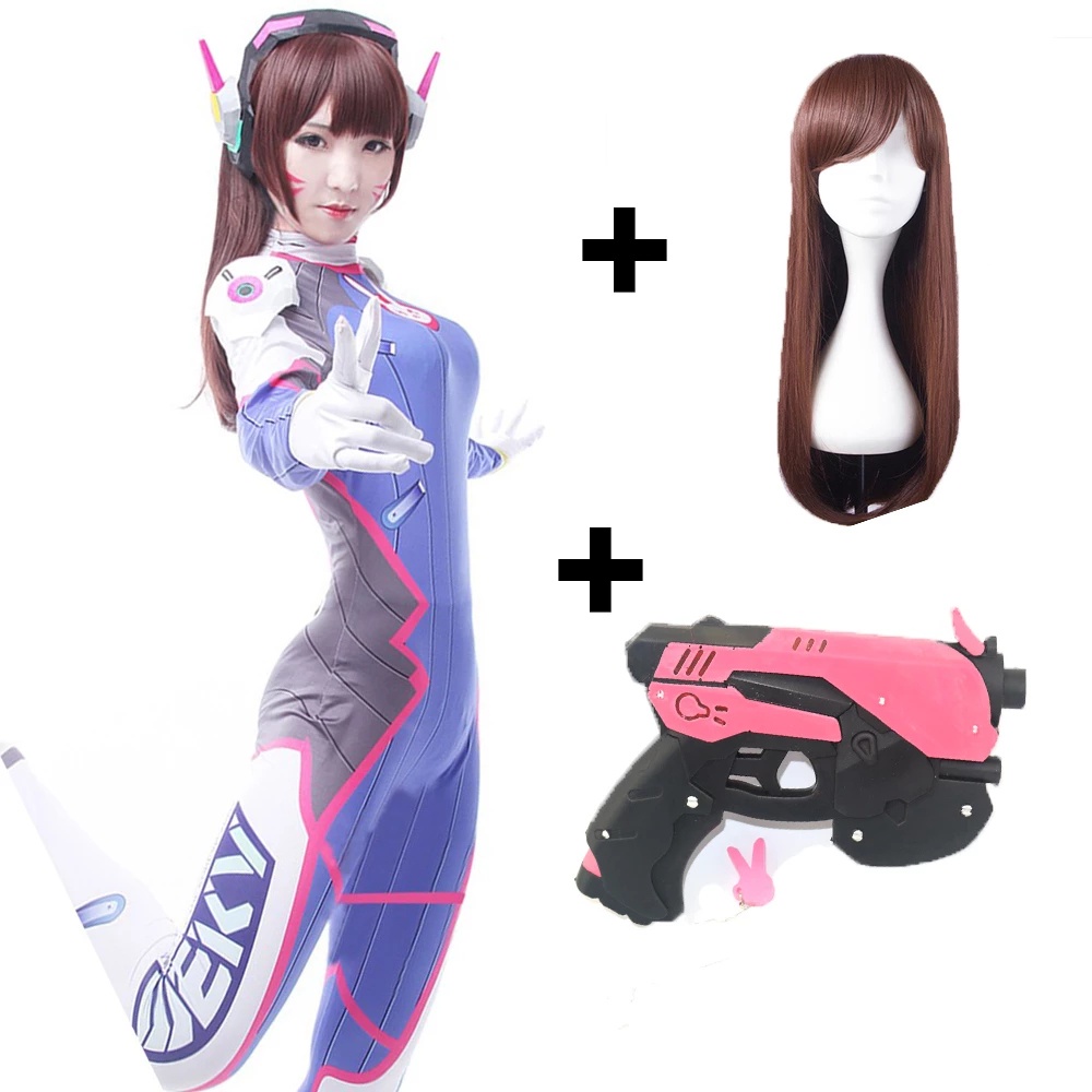 วิกผมคอสเพลย์ Dva 3D Spandex Zentai สําหรับผู้หญิง