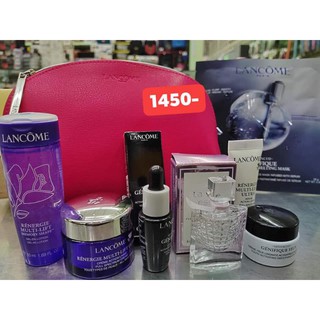 กิ๊ฟเซตลังโคมล่าสุด 7ชิ้นรุ่นน้ำหอม พร้อมกระเป๋าโค้งgiftset lancome