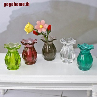 【GOGOHOME】กระถางเซรามิคจิ๋ว 1:12 DIY สําหรับตกแต่งบ้านตุ๊กตา