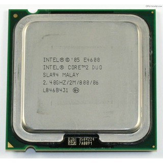 หน่วยประมวลผล โปรเซสเซอร์ Intel® Core™2 Duo E4600 (แคช 2M, 2.40 GHz, 800 MHz FSB)