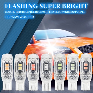 1 หลอด T10 W5W ชิป LED 5 ดวง 7 สี ขั้ว T10/T15 สว่างมาก/สำหรับรถจักรยานยนต์ T10 ไฟเลี้ยวกระพริบ รถจักรยานยนต์สัญญาณไฟเลี้ยวรถจักรยานยนต์กระพริบอย่างรวดเร็วสัญญาณไฟเลี้ยว LED รถจักรยานยนต์ 12v