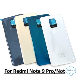 ใหม่ ของแท้ 100% ฝาครอบแบตเตอรี่ พร้อมกาว สําหรับ Xiaomi Redmi Note 9 Pro Note 9S