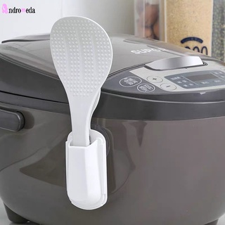 Giá Đỡ Muỗng Xới Cơm Gắn Tường Tự Dính Có Thể Tháo Rời Tiện Lợi Dành Cho Nhà Bếp
