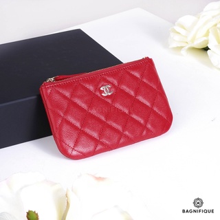 CHANEL O CASE 6" RED CAVIAR GHW