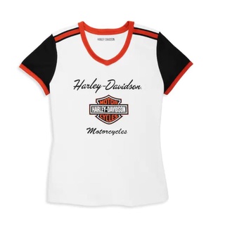 เสื้อยืดผู้หญิงลิขสิทธิ์แท้จาก Harley Davidson  96084-22VW