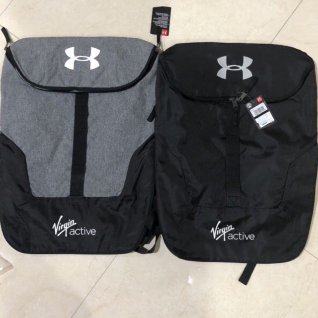 ใหม่ป้ายห้อย กระเป๋าเป้ Under Armour x Virgin Active UA Expandable Sackpack