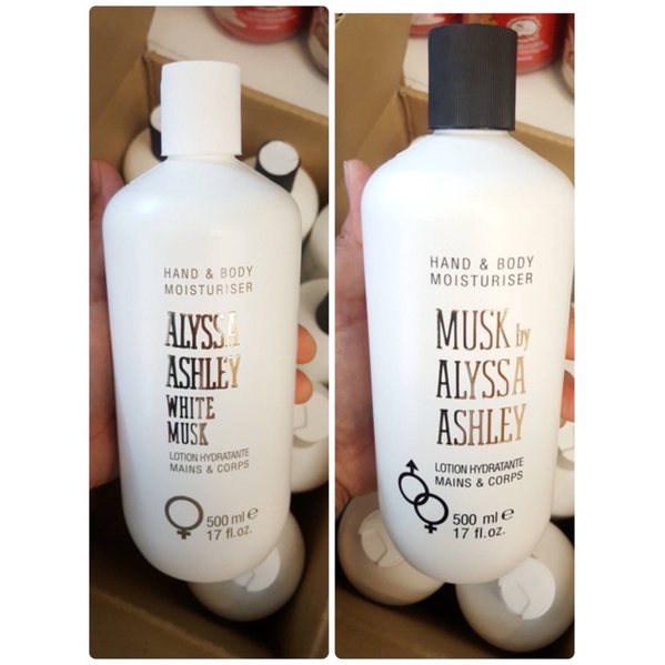 White Musk hand & body Moisturiser by Alyssa Ashley 500ml.