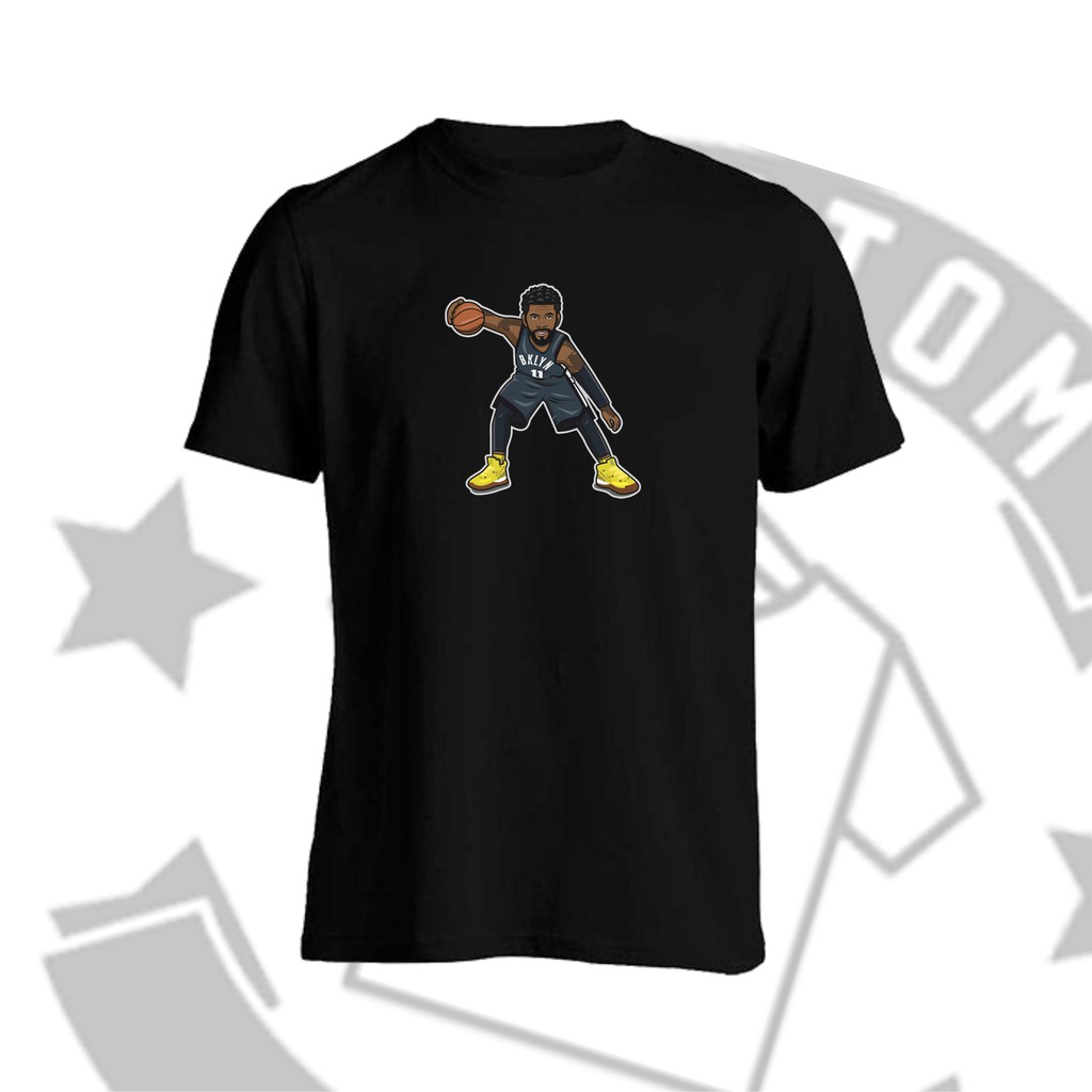 เสื้อยืดการ์ตูน NBA Brooklyn Nets Kyrie Irving
