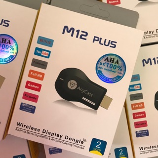 AnyCast M12 Plus HDMI Dongle Wifi Display มือถือทุกรุ่นต่อเข้าทีวี แท้