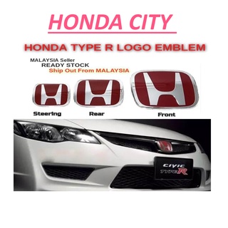 โลโก้ตราสัญลักษณ์ Honda City GD TMO GM GN สีแดง สีเงิน