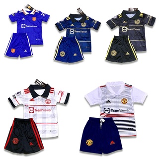 Manchester 22 ชุดกีฬาเด็ก อายุ 2-12 ปี เสื้อพร้อมกางเกง