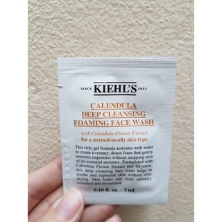 Kiehls CALENDULA DEEP CLEANSING FOAMING FACE WASH   3ml.