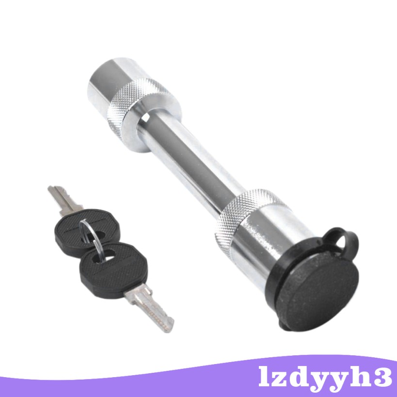 HQPASFY Trailer Hitch Lock – Heavy-Duty Coupler Lock With Pin, Fits 2” To 2-5/16” Couplers, Silver Finish