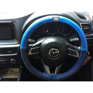 ลิขสิทธิ์แท้ กัปตันอเมริกา หุ้มพวงมาลัย รถยนต์ สีน้ำเงิน Captain America The Avengers Car Steering Wheel Cover Blue