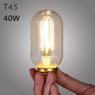 หลอดไฟ ไส้ทังสเตน 40w ไส้เอดิสัน​ หลอดไฟวินเทจ หลอดไฟเอดิสัน ขั้วE27 รุ่น​ST64 T10 T45 G80 A19