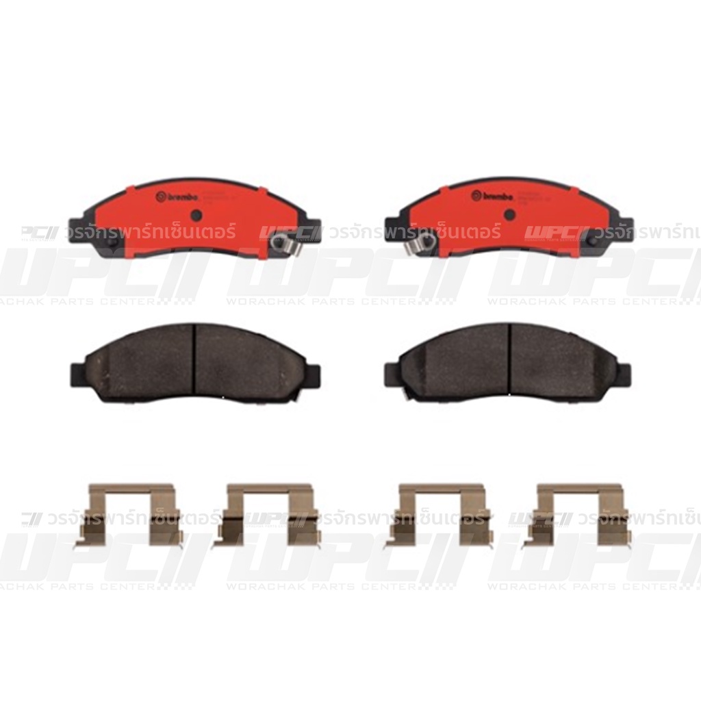 BREMBO ผ้าเบรคหน้า COLORADO 2WD 4WD, TRAILBLAZER, DMAX GOLD, PLATINUM 2WD 2WDHi 4WD, 2WD 2WDHi 4WD (