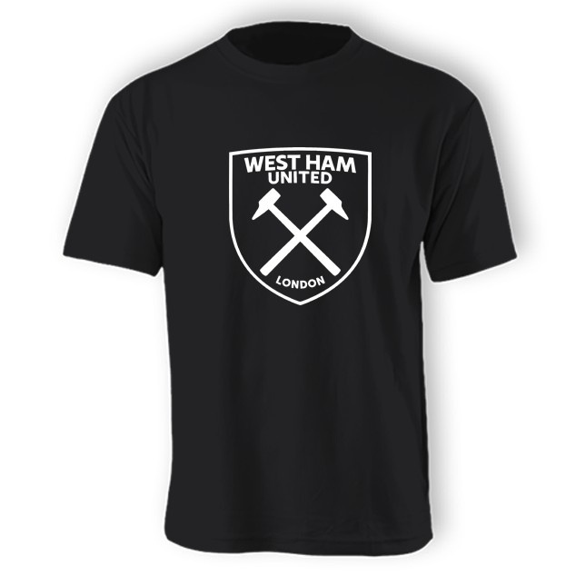 เสื้อยืด ผ้าฝ้าย พิมพ์ลาย WEST HAM UNITED สําหรับผู้ชาย DF12HJ19558