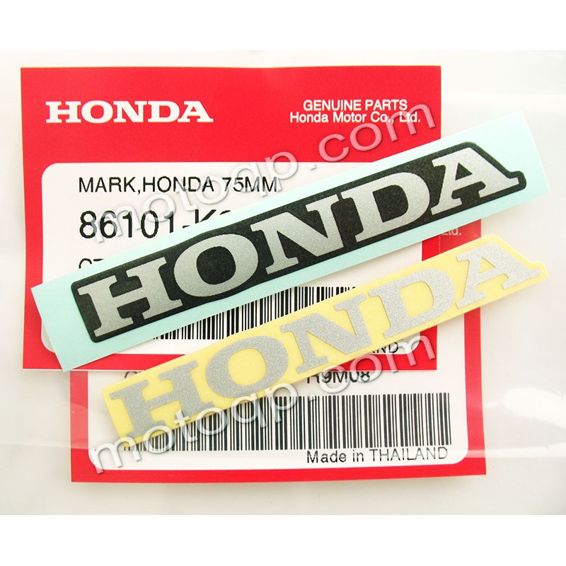 【 แท้ 】 ฮอนด้า สติกเกอร์ HONDA 75mm PCX150 PCX160 แต่งรถ เครื่องหมาย โลโก้ ตรา โซนิค เวฟ ซูมเมอร์ Wave Sonic แดช โนวา