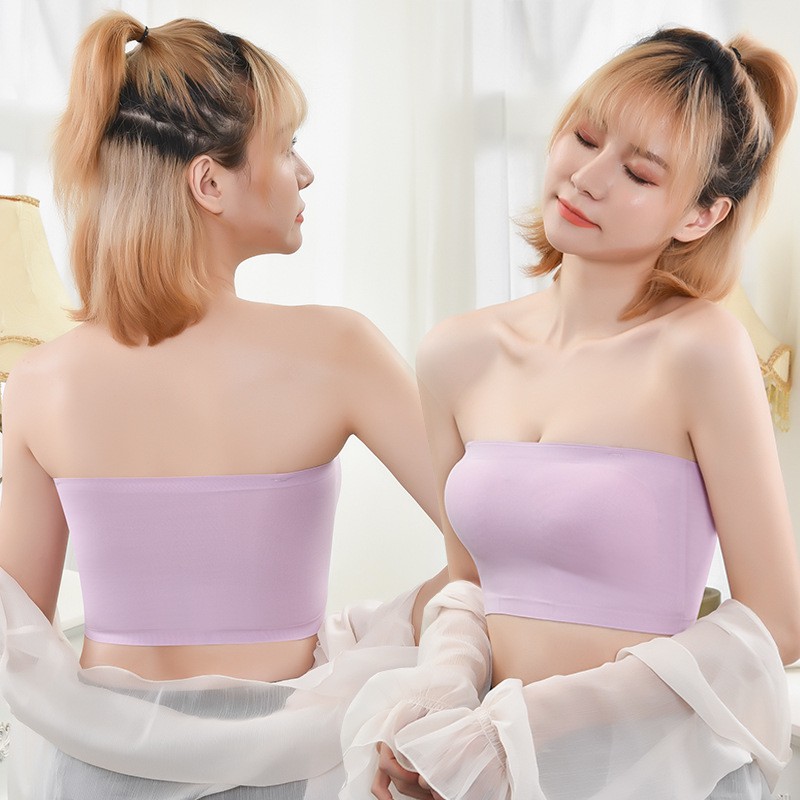 D.G เกาะอกไร้ขอบ รุ่น B-006 มีฟองน้ำในตัวฟองน้ำถอดได้  พร้อมส่งจากไทย
