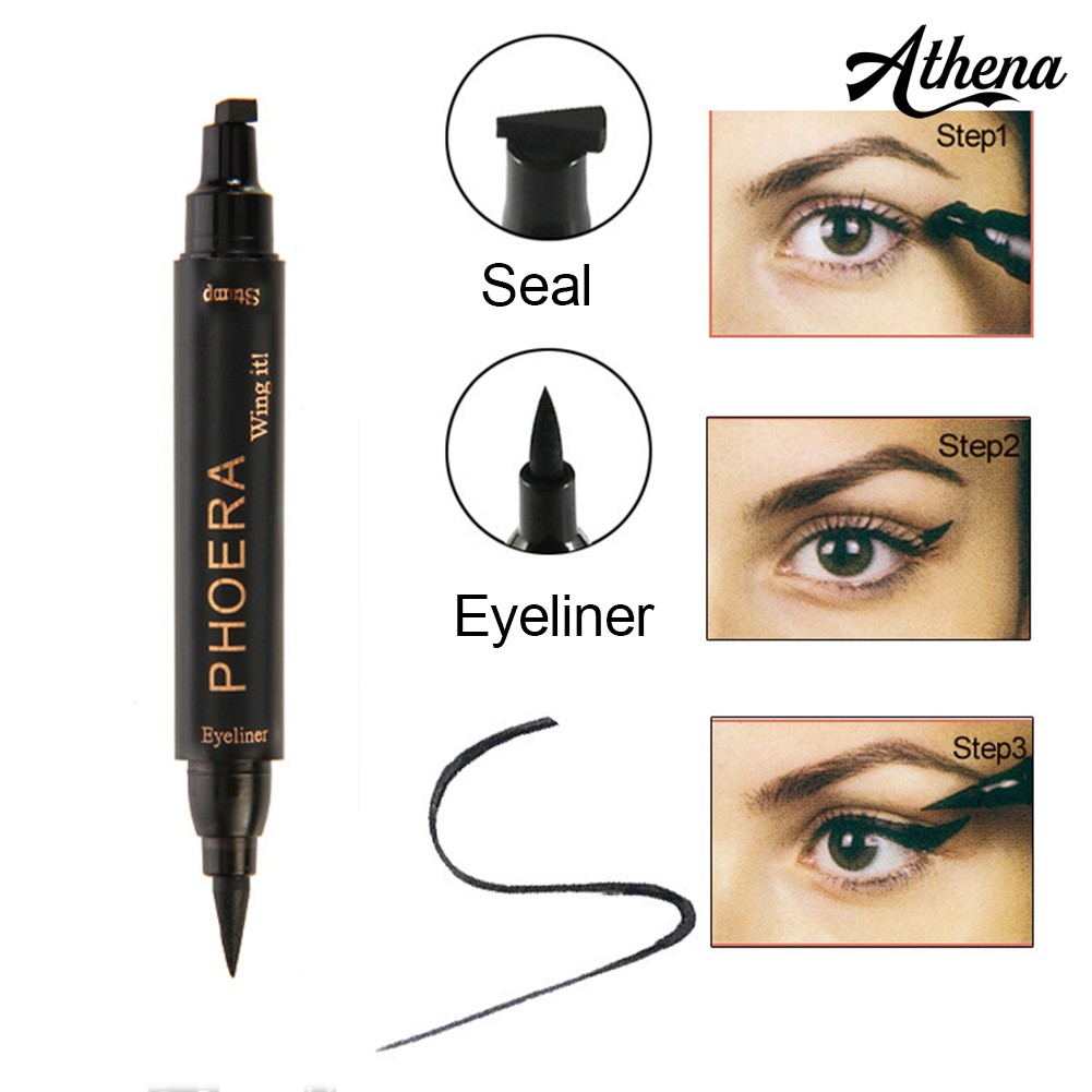 Eye shadow pen 2 in 1 Wing Stamp Waterproof Makeup Long Lasting Shimmer ...