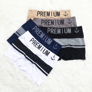 แพค5ตัว**Boxer Premium กางเกงในขาสั้น พร้อมซองแพคเกจทุกตัว