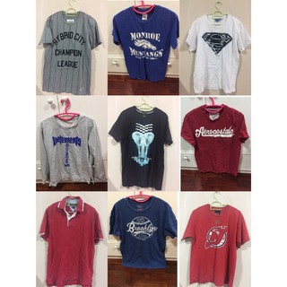 เสื้อยืดผู้ชายมือสอง งานแบรนด์
