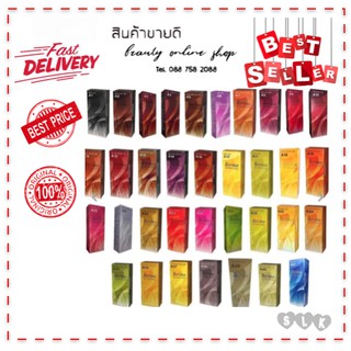 สีผมเบอริน่า ครีมเปลี่ยนสีผม Berina Hair Color สีย้อมผม 47 เฉดสี ยาย้อมผม เม็ดสีแน่น ครีมย้อมผม เบอร์ A21-A37 ราคาส่ง