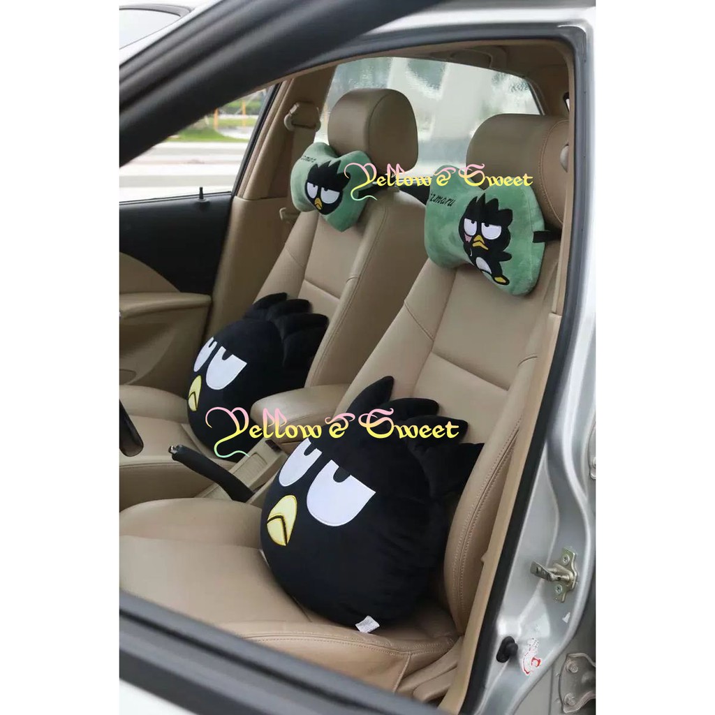 YellowSweet – หุ้มเบลท์ แบดแบตซ์มารุ XO หมอนรองคอในรถ น่ารักสุดๆ หุ้มเข็มขัดนิรภัย Seat Belt